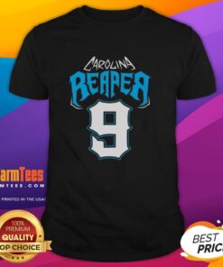 Premium Carolina Reaper 9 T-Shirt featuring vibrant design and comfortable fit, perfect for spice lovers and casual wear.