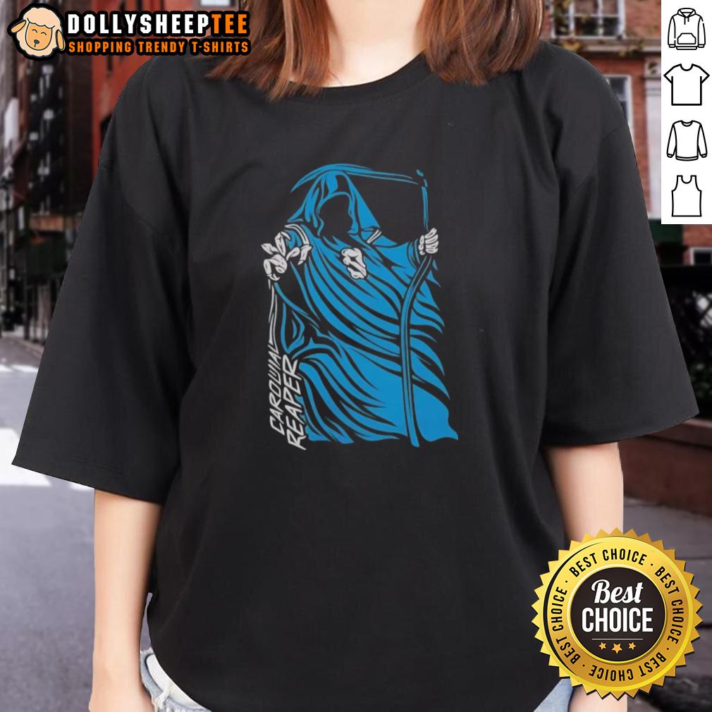 Premium Carolina Reaper Grim Reaper Carolina Panthers Ladies Tee Premium Carolina Reaper Grim Reaper Carolina Panthers ladies tee featuring a stylish design for female fans.