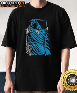 Premium Carolina Reaper Grim Reaper Carolina Panthers T-Shirt featuring a bold design for fans of the Panthers.
