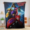 Premium Cartoon Big Hero 6 Friends Blanket Fleece Customized Blanket