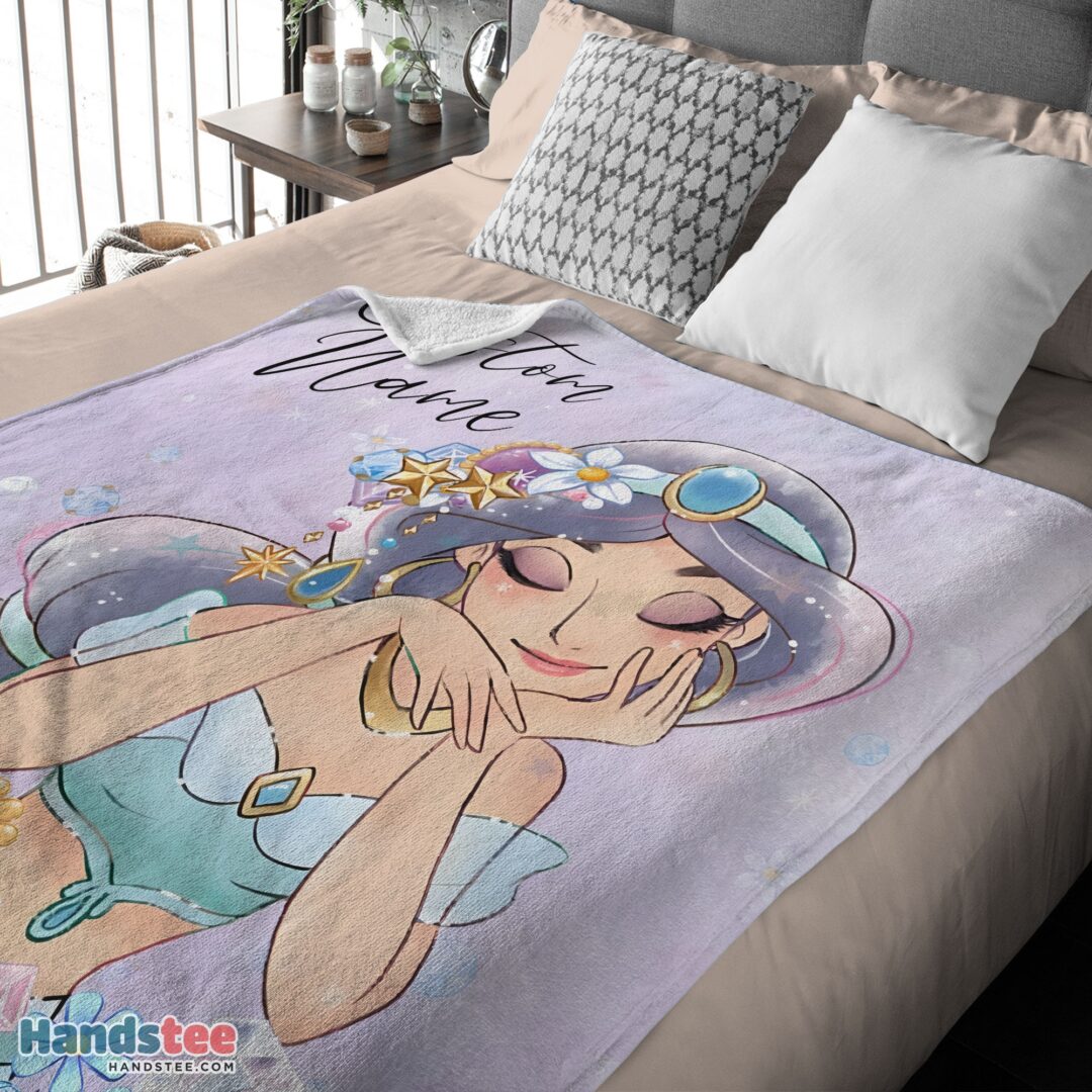 premium-cartoon-disney-aladdin-jasmine-princess-blanket-fleece-customized-blanket-mk-03 Premium Cartoon Disney Aladdin Jasmine Princess Blanket Fleece Customized Blanket - Image 4