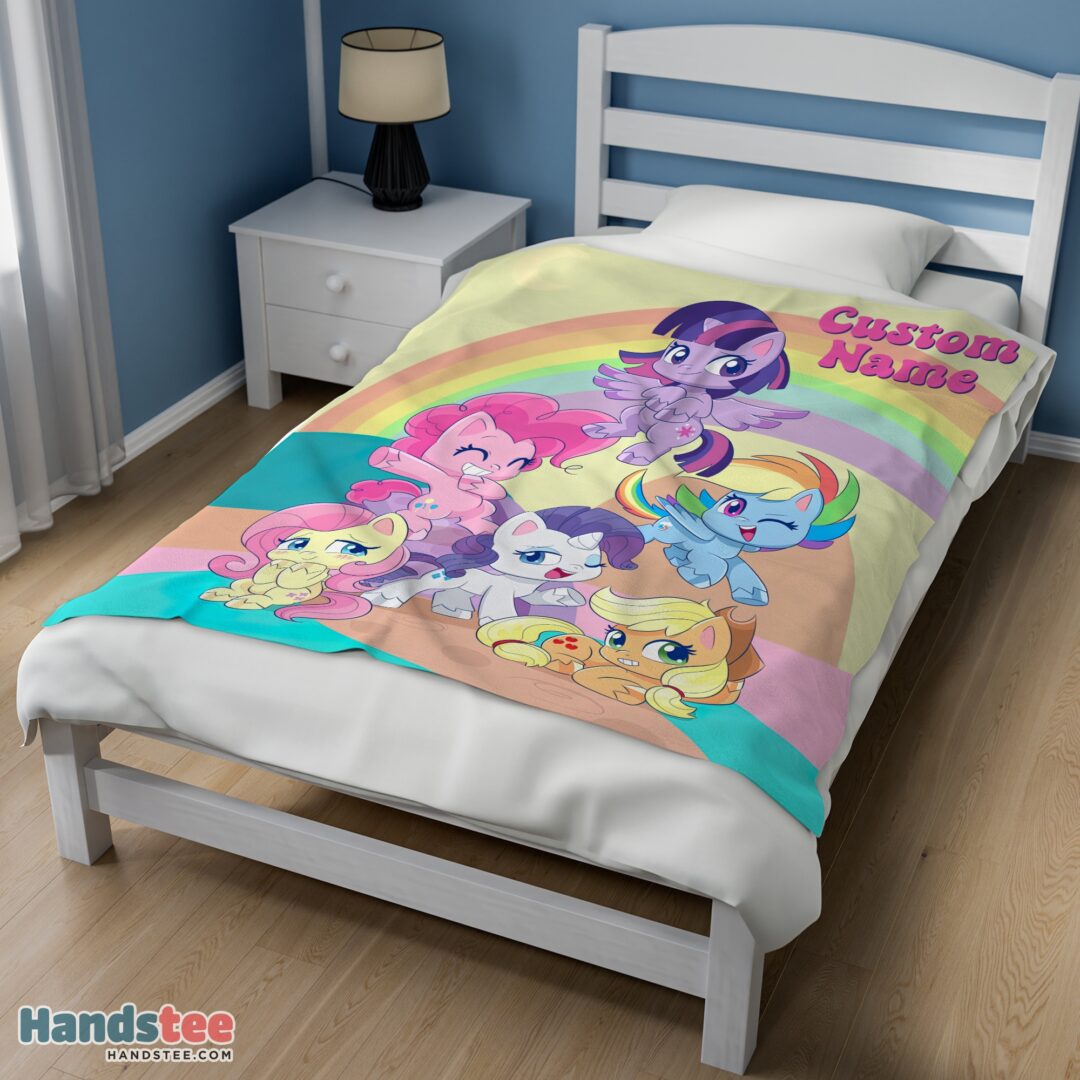 premium-cartoon-my-little-pony-pony-life-friends-blanket-fleece-customized-blanket-mk-02 Premium Cartoon My Little Pony Pony Life Friends Blanket Fleece Customized Blanket - Image 3