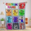 Premium Cartoon Numberblocks Characters Blanket Fleece Customized Blanket