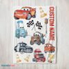 Premium Cartoon Pixar Cars Cute Character Blanket Fleece Customized Blanket
