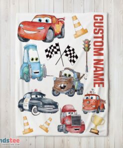 Premium Cartoon Pixar Cars Cute Character Blanket Fleece Customized Blanket