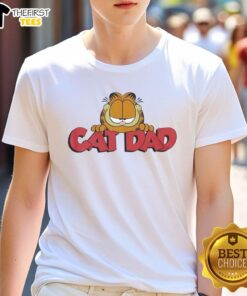 Premium Cat Dad T-Shirt featuring a stylish design, perfect for proud cat owners and pet lovers.