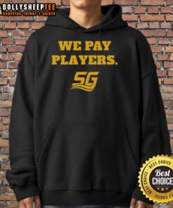 Alt Text: Premium Chad Powers Coach Byrd We Pay Players Hoodie in black, showcasing stylish design and comfortable fit for fans.
