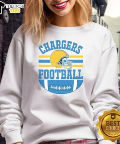Premium Chargers football fan gear sweatshirt featuring team logo and vibrant colors, perfect for game day attire.