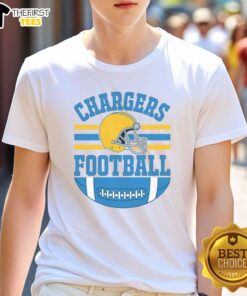 Premium Chargers football fan gear t-shirt showcasing the team's logo and colors, perfect for game day attire.