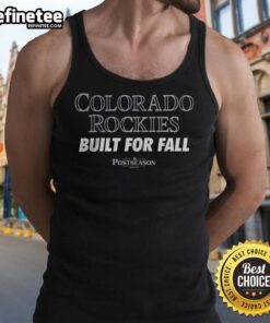 Premium Colorado Rockies MLB postseason 2025 tank top showcasing team pride in a stylish design, perfect for fans.