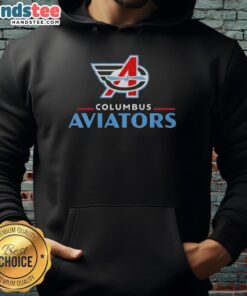 Premium Columbus Aviators Lockup Logo Hoodie featuring a stylish design and comfortable fit for fans and sports enthusiasts.