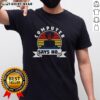Premium Computer Says No Retro Vintage Sunset T-Shirt featuring a colorful sunset design and playful text.