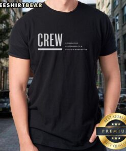 Premium Crew Logo T-Shirt for Citizens For Responsibility And Ethics In Washington showcasing civic engagement and advocacy.