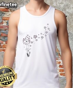 Premium Dandelion Flower tank top featuring Texas A&M Aggies football logo, perfect for fans and casual wear.