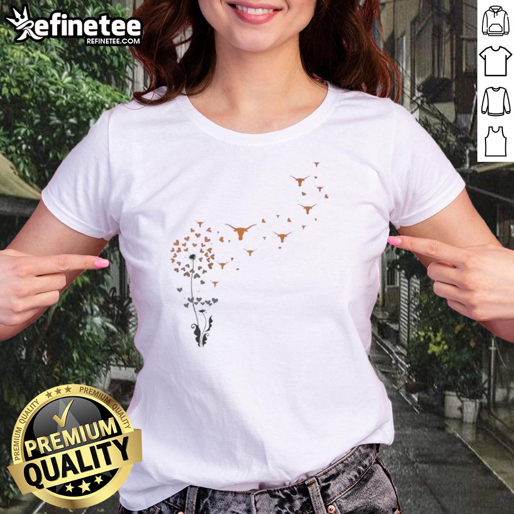 premium-dandelion-flower-texas-longhorn-football-logo-ladies-tee Premium Dandelion Flower Texas Longhorn Football Logo Ladies Tee featuring vibrant floral design and team pride.