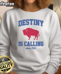 Alt Text: Premium Destiny is Calling Since 1960 Buffalo Mafia Football Sweatshirt featuring a stylish design for fans.