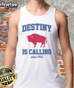 Premium Destiny Is Calling Since 1960 Buffalo Mafia Football Tank Top featuring bold graphics and vibrant colors.