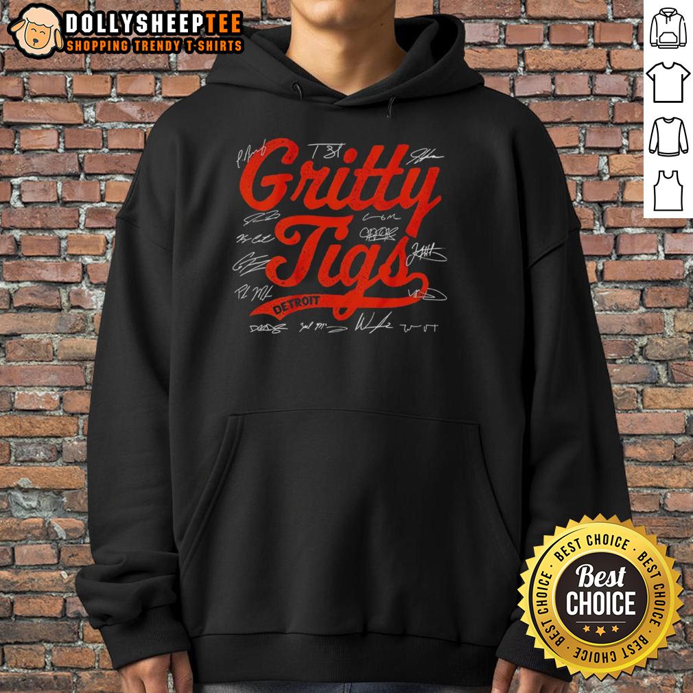 Premium Detroit Tigers Baseball 2025 Gritty Tigs Players Signature Hoodie Premium Detroit Tigers Baseball 2025 hoodie featuring Gritty Tigs players' signatures, perfect for fans and collectors.