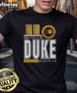 Premium Duke University Blue Devils 1988 Kansas City T-Shirt featuring iconic team logo and vintage design.