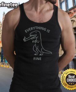 Premium Everything Is Fine Tank Top in soft fabric, perfect for casual wear and showcasing a positive vibe.