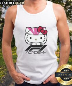 Premium F1 Academy Hello Kitty Tank Top featuring a stylish design, perfect for racing fans and fashion enthusiasts alike.