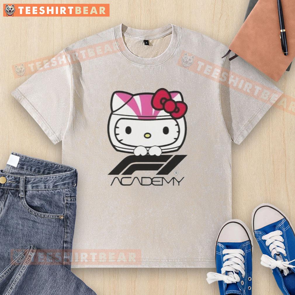 Premium F1 Academy Hello Kitty Washed T Shirt Premium F1 Academy Hello Kitty washed t-shirt featuring a stylish design, perfect for motorsport and fashion fans.