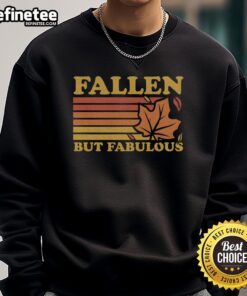 Premium Fallen Autumn Leaves Sweatshirt with vibrant leaf prints, perfect for cozy fall fashion and seasonal style.