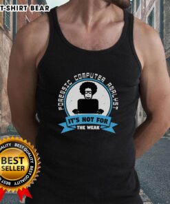 Premium Forensic Computer Analyst tank top design, bold statement shirt for tech enthusiasts and professionals.