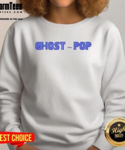 Premium Ghost Pop Logo Sweatshirt featuring a stylish design with a vibrant logo, perfect for casual wear.
