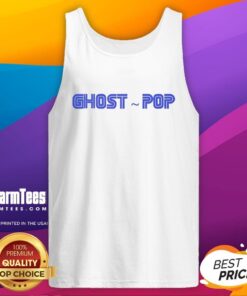 Premium Ghost Pop logo tank top featuring a stylish design for trendy casual wear.