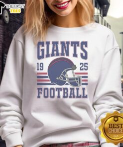 Alt Text: Premium Giants Football Fan 1925 Sweatshirt featuring team colors and logo, perfect for game day style.