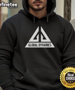 Premium Global Dynamics Hoodie in navy blue, featuring a stylish logo and comfortable fit for everyday wear.