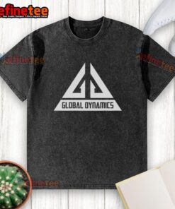 Premium Global Dynamics washed t-shirt in soft cotton fabric, featuring a relaxed fit and stylish design for casual wear.