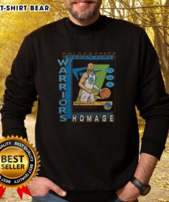 Premium Golden State Warriors trading card sweatshirt featuring Stephen Curry, perfect for fans and collectors.
