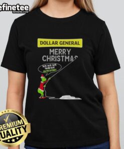 Premium Grinch Dollar General Merry Christmas tee featuring 'Hate Hate Hate' quote for festive holiday style.