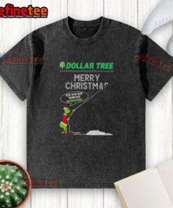 Premium Grinch Dollar Tree Merry Christmas shirt featuring 'Hate Hate Hate' quote in festive design.