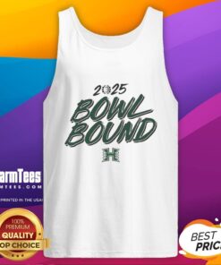 Premium Hawaii Rainbow Warriors Bowl Bound 2025 tank top featuring vibrant team colors and stylish design for fans.