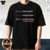 Alt Text: Premium Heartbeat Watching Tampa Bay Buccaneers T-Shirt featuring a stylish design for loyal fans.