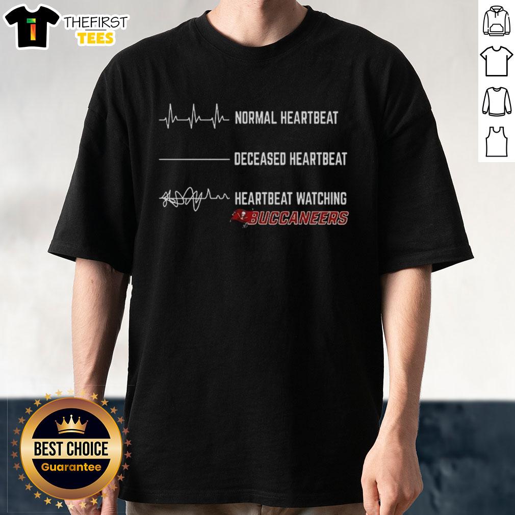 premium-heartbeat-watching-tampa-bay-buccaneers-t-shirt Alt Text: Premium Heartbeat Watching Tampa Bay Buccaneers T-Shirt featuring a stylish design for loyal fans.