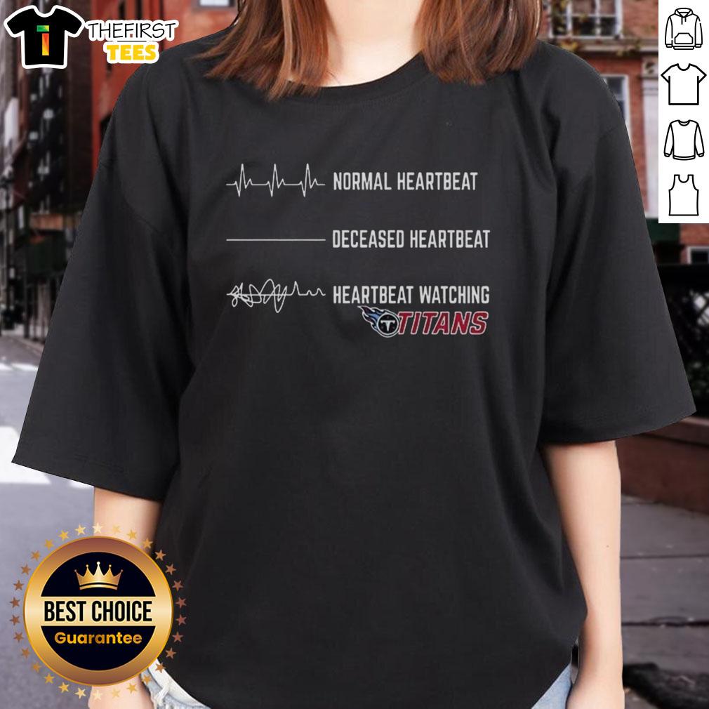 premium-heartbeat-watching-tennessee-titans-ladies-tee Premium Heartbeat Watching Tennessee Titans Ladies Tee featuring vibrant team colors and stylish design for women.