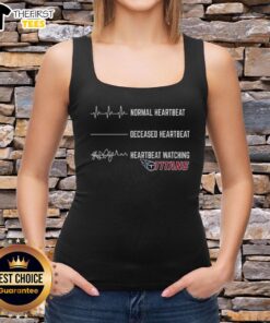 Premium Heartbeat Watching Tennessee Titans Tank Top designed for fans, featuring a stylish logo and comfortable fit.