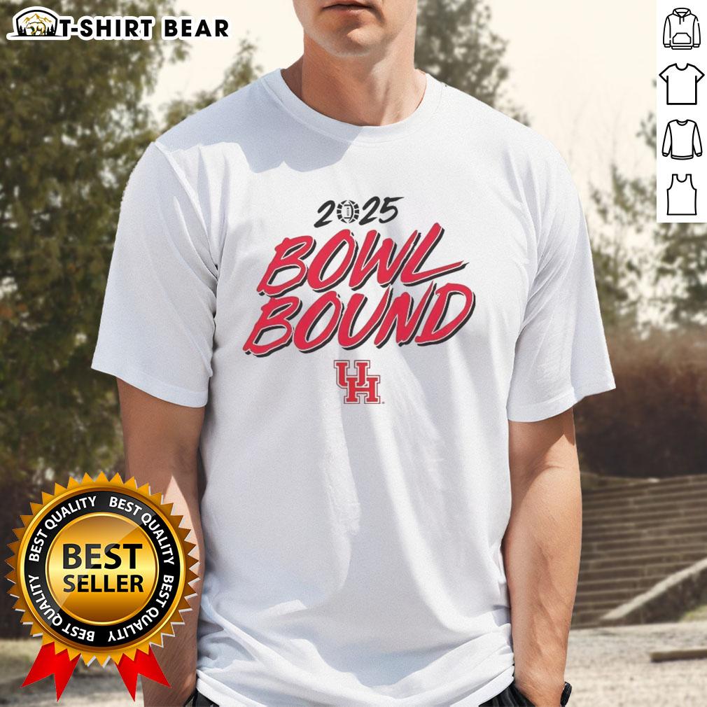 Premium Houston Cougars Willie Fritz Bowl Bound 2025 T Shirt Premium Houston Cougars Willie Fritz Bowl Bound 2025 T-Shirt featuring vibrant team colors and logo, perfect for fans.
