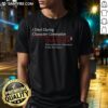 Premium I Died During Character Generation Traveller 5 T-Shirt featuring sci-fi adventure graphic for gamers and fans.
