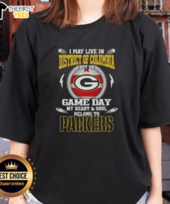 Premium Green Bay Packers ladies tee, perfect for game day in the District of Columbia, showcasing team pride and style.
