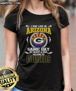 Premium ladies tee featuring Green Bay Packers design, perfect for fans living in Arizona on game day.