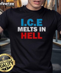 Premium Ice Melts In Hell T-Shirt featuring a bold graphic design, perfect for ice lovers and unique fashion enthusiasts.