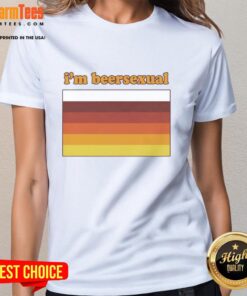 Premium Im Beersexual Flag Ladies Tee showcasing a vibrant beer-themed design for proud beer lovers.
