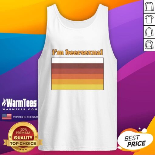 Premium Im Beersexual Flag Tank Top featuring vibrant colors and a stylish design for proud beer lovers.