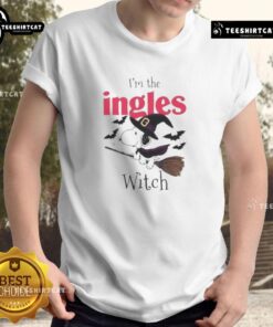 Premium I'M The Ingles Witch Snoopy Halloween T-Shirt featuring Snoopy in witch attire, perfect for Halloween celebrations.
