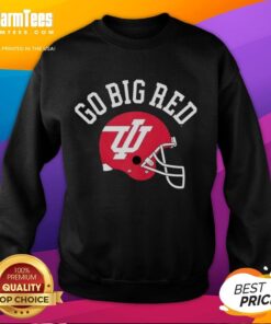 Premium Indiana Hoosiers Go Big Red Helmet sweatshirt showcasing vibrant team colors and logo, perfect for fans.
